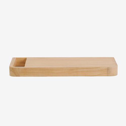 Ensemble meuble de salle de bain suspendu 70x45 cm en bois de teck Neill
