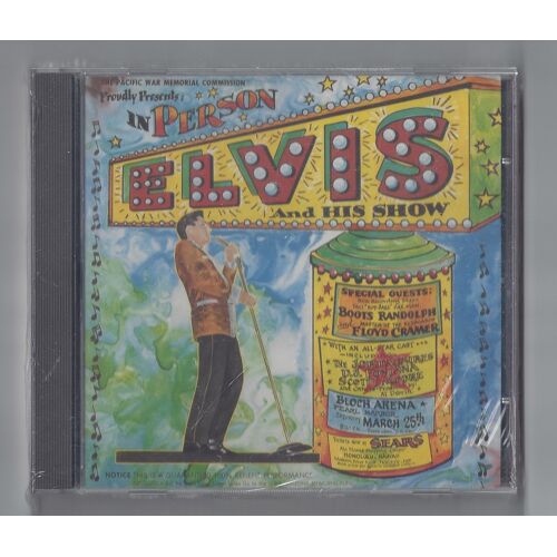 Elvis Presley Pearl Harbor Show 1961 Live Hawaii 25 Mars 1961 Super Audience Recording 15 Titres Édition Limitée 400 Exemplaires Label Golden Archives Series Sortie 1990 Boitier Sous Blister Très Rare