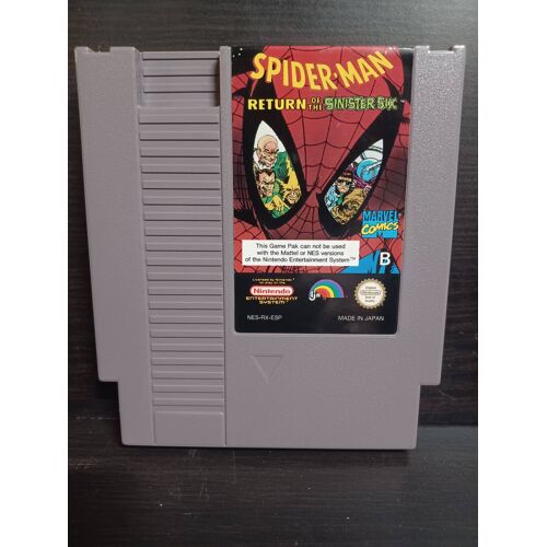 Jeux Nintendo Nes : Spider-man return of the sinister six - Esp loose.