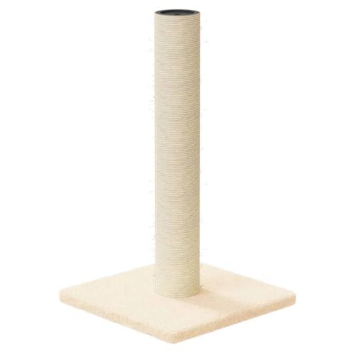 Arbre À Chat Meuble Tour Grimper Jouet Grattage Grattoir Escalade Plateforme 22 X 22 X 45 Cm Crème Helloshop26 02_0022750