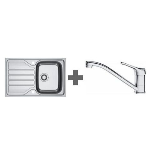 Franke - Pack évier inox + mitigeur chromé 464467