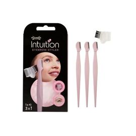 Rasoir Sourcils Wilkinson Sword Intuition Perfect Finish Kit 3 Lames Remplaçables Précision Styling Micro-Protection 