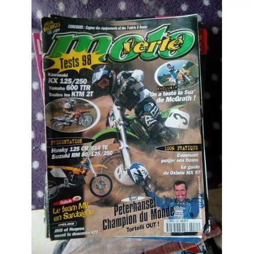 Moto Verte 281 De 1997 Everts,Lampkin,Gamme Ktm,Kawasaki Kx125,Kx250,Yamaha Ttr600,Suzuki Rm250,Beta Techno