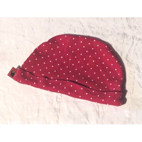 Petit Bonnet Rouge Pois Blancs Vêtement Accessoire Petits Enfants Bébés