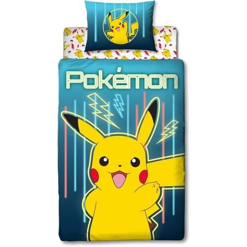 Parure De Lit Enfant Pokémon Pikachu 140 X 200 Cm