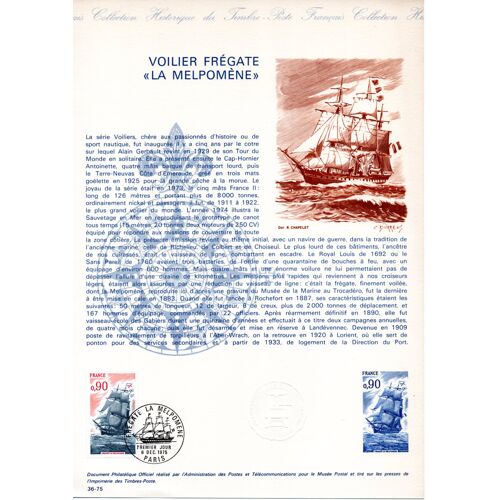 Document Philatélique La Melpomène
