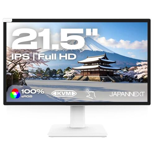 JAPANNEXT JN-IPS2152FHDR-T - Écran LCD - USB - 21.5" - écran tactile - 1920 x 1080 Full HD (1080p) @ 75 Hz - IPS - 250 cd/m² - 1000:1 - HDR10 - 8 ms - HDMI, DisplayPort, USB-C - haut-parleurs