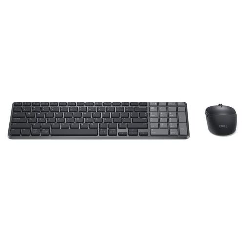Dell Pro 7 KM746 - Ensemble clavier et souris - rechargeable - compact - sans fil - 2.4 GHz, Bluetooth - QWERTY - International US - noir - avec 3 years NBD Advance Exchange