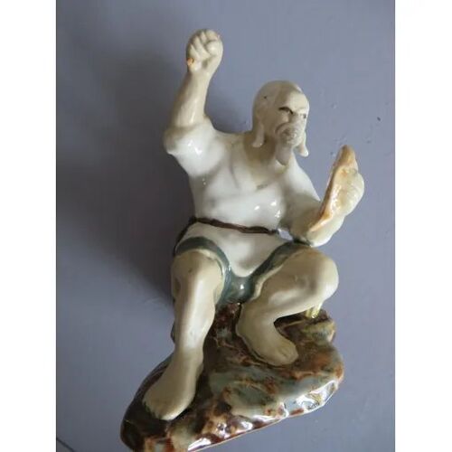 Statuette Chinois Pêcheur Mudman