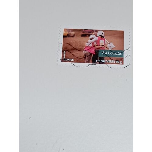 Timbre France Lettre 20g Oblitéré Autoadhesif Yvert N° 804 Valeurs De Femmes Entraide Rallye Aicha Des Gazelles Du Maroc Voitures De 2013