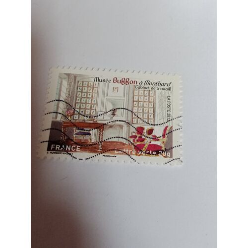 Timbre France Lettre 20g Autoadhesif Oblitere Yvert N° 866 Musee Buffon A Montbard De 2013