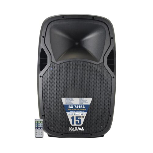 Enceinte active BX-7415-A multi entrées équaliseur 5 canaux , 15 pouces Bluetooth USB télécommande