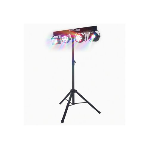 Jeux de lumières Pur Light EUPHORIA : Portique + 4 effets lumière PAR/ASTRO/BEAM/DERBY + Télécommande - DMX