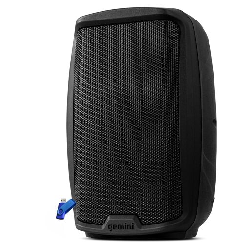 Enceinte Haut-parleur PA actif Bluetooth Gemini AS-2115BT 15" 2000W Bluetooth USB SD TWS, XLR mix output + clé USB 32 gigas