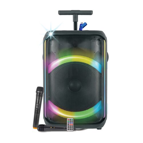 enceinte sono autonome Karma auralis 2 micros bluetooth USB télécommande, karaoké , clé USB 32 gigas