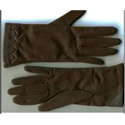 Paire De Gants - Marron - En Polyester - Petite Taille