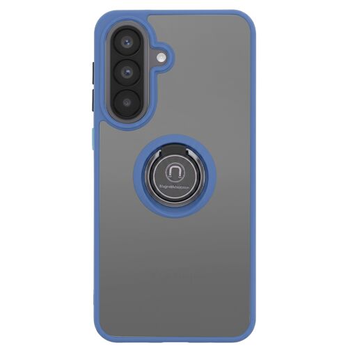Coque Anneau pour Samsung Galaxy A57 Protection Renforcé avec Bague Magnétique Bleu