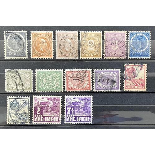 Lot De 14 Timbres Divers Indes Néerlandaises