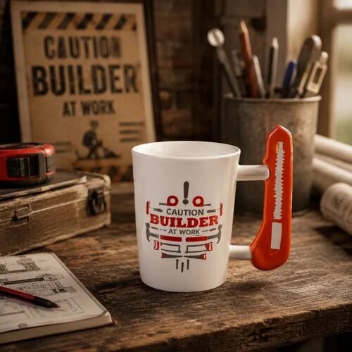 Mug Builder At Work Avec Anse Outil ¿ 330 Ml