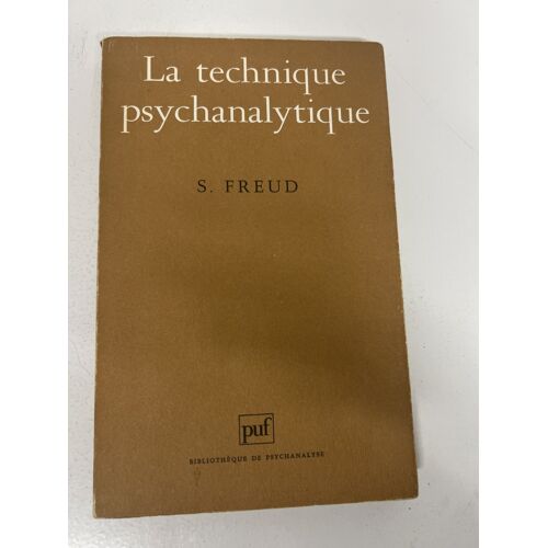 La Technique Psychanalytique — Sigmund Freud — Puf — 1992