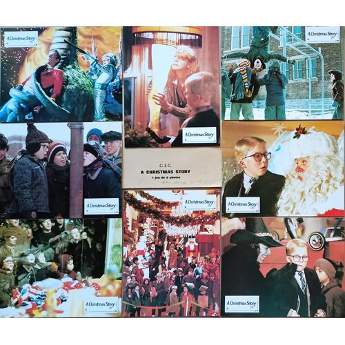 A Christmas Story : Jeu De 8 Photos D'exploitation Cinématographique - Format 21x27 Cm - De Bob Clark Avec Melinda Dillon, Darren Mcgavin, Peter Billingsley, Ian Petrella - 1983