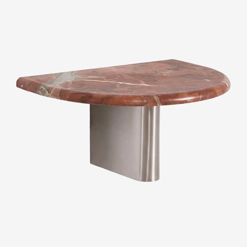 Pack de 2 tables de chevet flottantes 40x30 cm Mayeli Marbre rouge Chigan