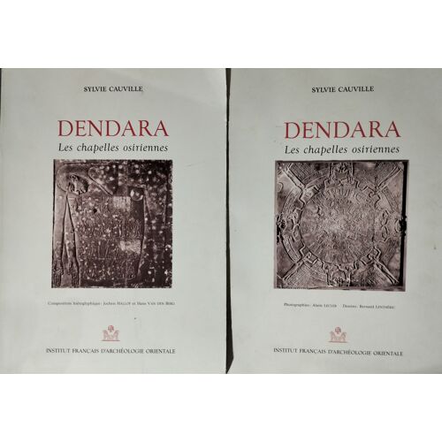 Dendera Cauville Les Chapelles Osiriennes Ifao Volume 1 + 2
