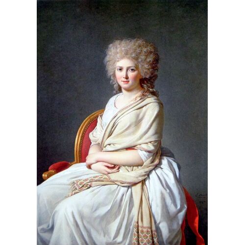 David Jacques-Louis Lot 4 Cartes Postales Tableaux Peinture