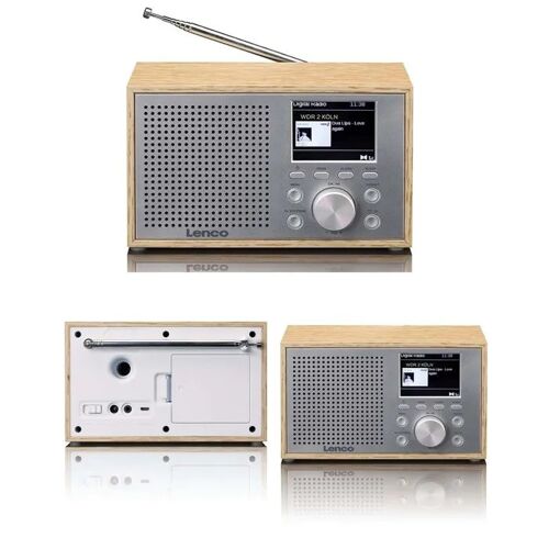 Radio FM/DAB+ Bluetooth 5.0 portable Finition Bois