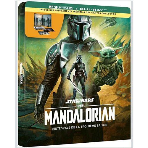 Steelbook 4k Ultra Hd + Blu Ray The Mandalorian - L'Intégrale De La Troisième Saison Neuf Sous Blister, Édition Française