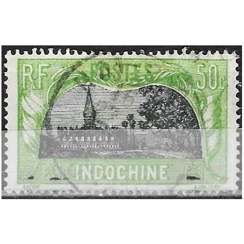 Indochine (Actuel Vietnam), Colonie Française 1927, Beau Timbre Yvert 144, Le That-Luong, 50c. Vert Jeune Et Gris, Oblitéré, Tbe.