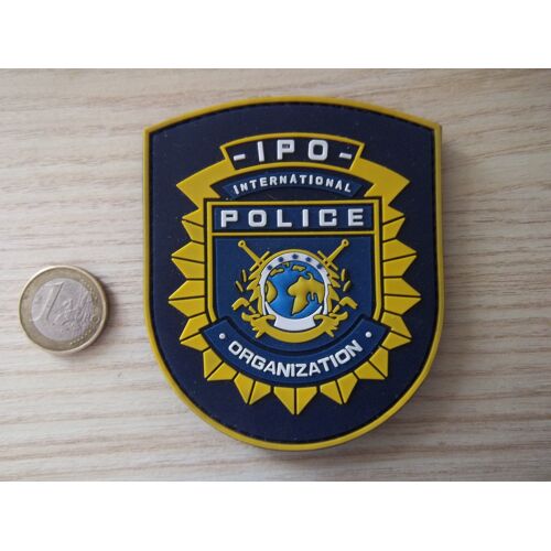 Obsolète !!. Écusson Pvc I.P.O  International Police Organization, Insigne