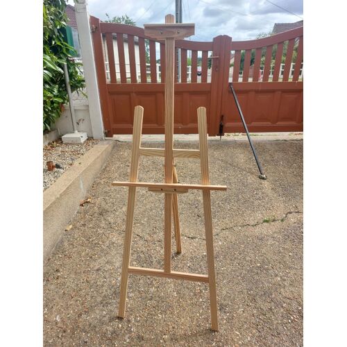 Chevalet en bois d'Atelier Pliant - Hauteur et angle Réglables TBE