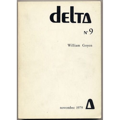 Delta - No. 9, Novembre 1979, William Goyen, Edité Par Universite Paul Valery, Montpellier, 1979