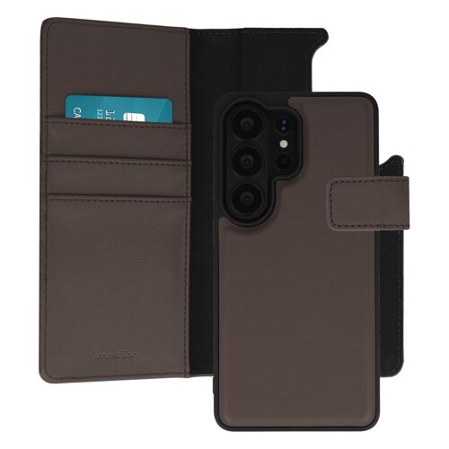 imoshion Étui portefeuille luxe 2-en-1 amovible Samsung Galaxy S26 Ultra Marron