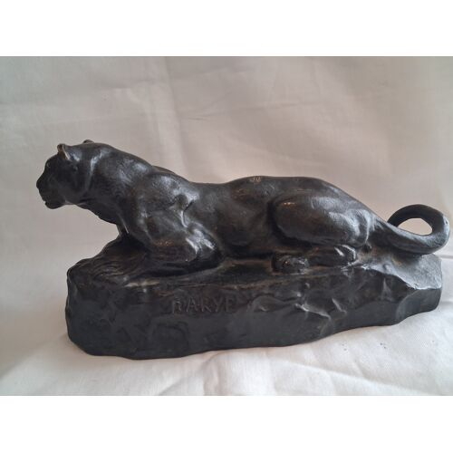 SCULPTURE PANTHERE BRONZE DE BARYE