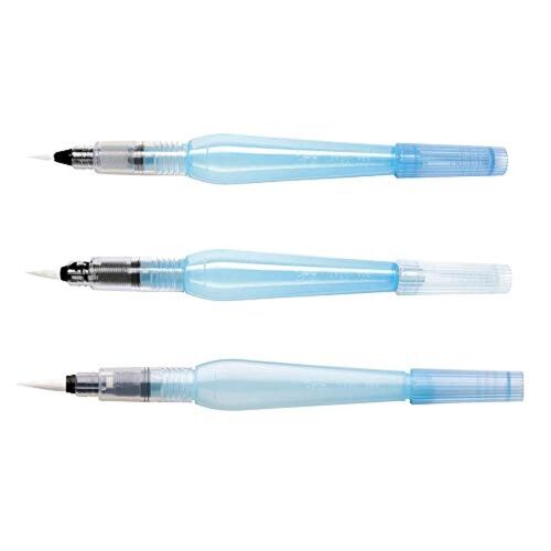 Pentel Arts Aquash Stylo Pinceau, Contenu: 7 Ml, Kit De 3