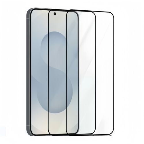 Lot de 2 Verres Trempés Intégrale Pour Samsung Galaxy S25 - Protection D'écran à Couverture Complète Anti-Rayures Antichoc - HQSELECTION®