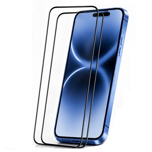 Lot de 2 Verres Trempés Intégrale Pour iPhone 16 - Protection D'écran à Couverture Complète Anti-Rayures Antichoc - HQSELECTION®