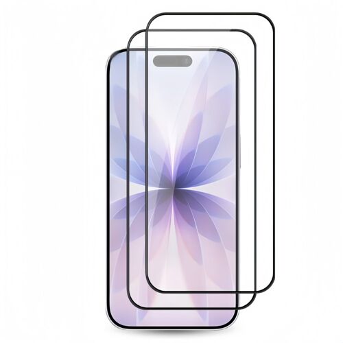 Lot de 2 Verres Trempés Intégrale Pour iPhone 17 - Protection D'écran à Couverture Complète Anti-Rayures Antichoc - HQSELECTION®