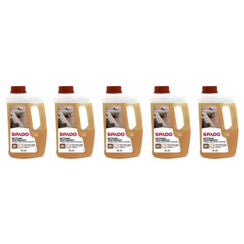 Spado Lot de 5 Flacons 1 l Nettoyant tous parquets