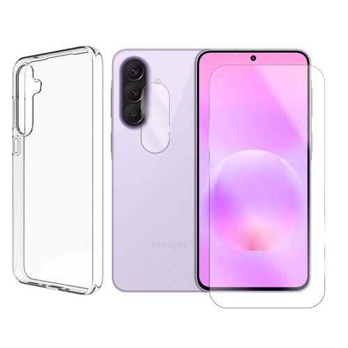 Verre Trempé pour Samsung Galaxy A57 5G SM-A576B 6.7"" + Verre Trempé Caméra Arrière + Coque transparente souple silicone - Visiodirect -