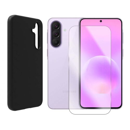 Verre trempé + Coque de protection Noir souple silicone pour Samsung Galaxy A57 5G SM-A576B 6.7"" - Visiodirect -