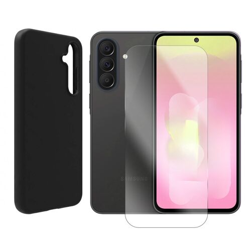 Verre trempé + Coque de protection Noir souple silicone pour Samsung Galaxy A37 5G SM-A376B 6.7"" - Visiodirect -