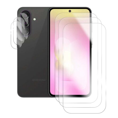 Lot de 3 Verre trempé pour Samsung Galaxy A37 5G SM-A376B 6.7"" + lot de 3 Verre trempé protecteur d'objectif camera arrière - Visiodirect -