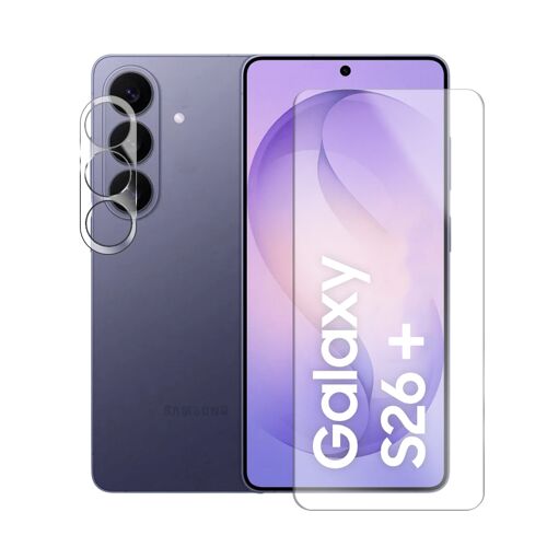 Verre trempé pour Samsung Galaxy S26+ plus 5G SM-S947B 6.7"" + Verre trempé camera arrière protecteur-Film Protection en Verre Trempé - Visiodirect -