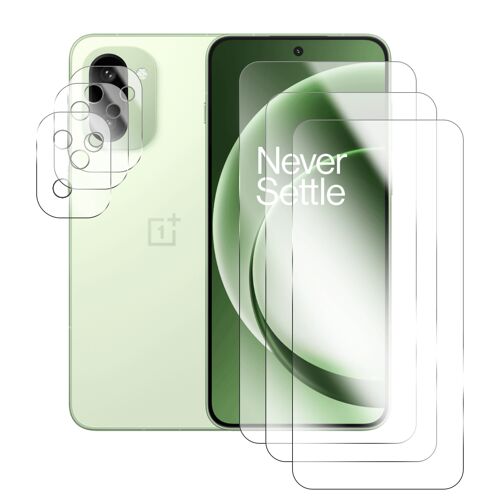 Lot de 3 Verre trempé pour OnePlus 15R 5G 6.83"" CPH2769 , CPH2767 + lot de 3 Verre trempé protecteur d'objectif camera arrière - Visiodirect -