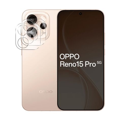 Lot de 2 Verre trempé camera, protection d'objectif arrière pour Oppo Reno 15 PRO 5G CPH2813 6.32"" - Visiodirect -