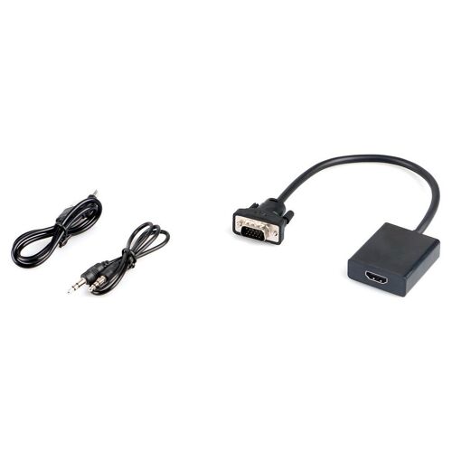 Microconnect MONGGHDMI câble vidéo et adaptateur 0,3 m VGA (D-Sub) HDMI Noir