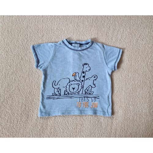 T-Shirt Bleu Clair 12 Mois, Très Bon État